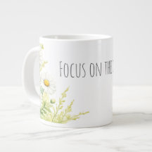 Focus on the good - watercolor daisies