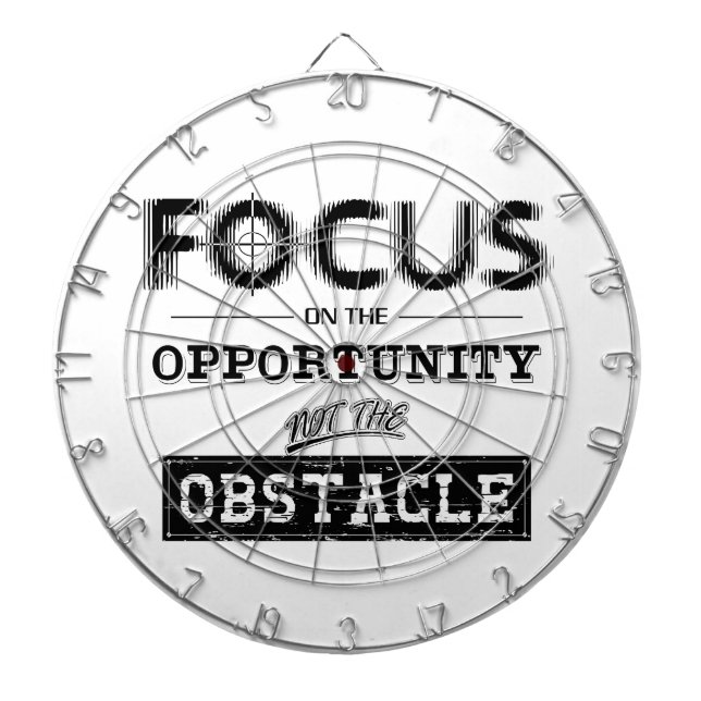 Focus On The Obstacle Dartboard (Front)