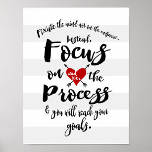Focus on the Process Goal Inspiration Poster