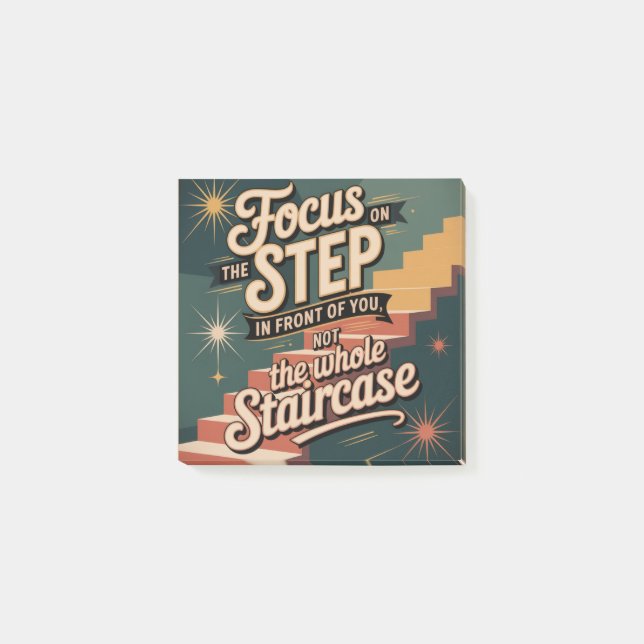 Focus On The Step In Front Of You Post-it Notes (Front)
