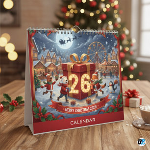 Focus on the visual style and the unique Christmas Calendar