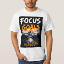 Focus On Your Goals Motivational T-Shirt Design