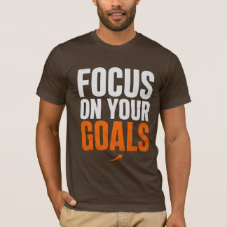 FOCUS ON YOUR GOALS – Motivational Typography Men’ T-Shirt