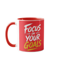 Focus on Your Goals Motivational Typography