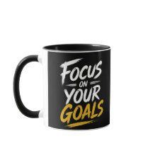 Focus on Your Goals Motivational Typography
