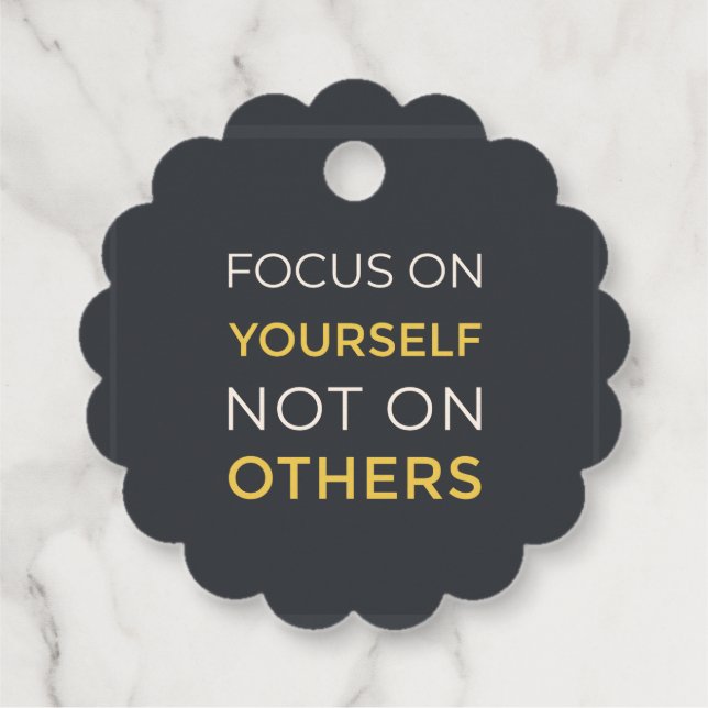 Focus on yourself favour tags (Back)