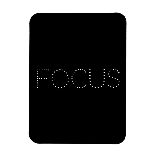 "Focus" Photo Magnet (Vertical)