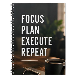 🎯 Focus Plan Execute Repeat Success Mindset 🚀 Notebook