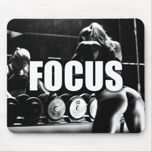 FOCUS - Women's Workout Motivational Mouse Mat