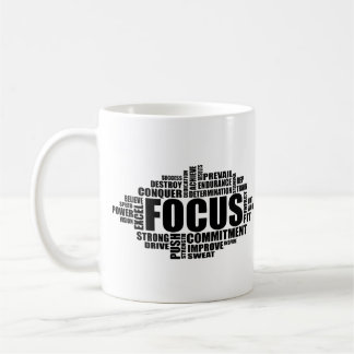 FOCUS – Word Cloud Motivational Design Coffee Mug