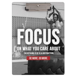 FOCUS - Workout Motivational Clipboard