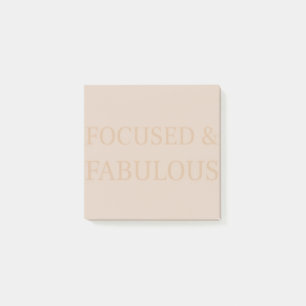 Focused and Fabulous Post-it Notes