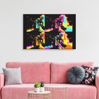 Focused and Ready - Ice Hockey Goalie Canvas Print