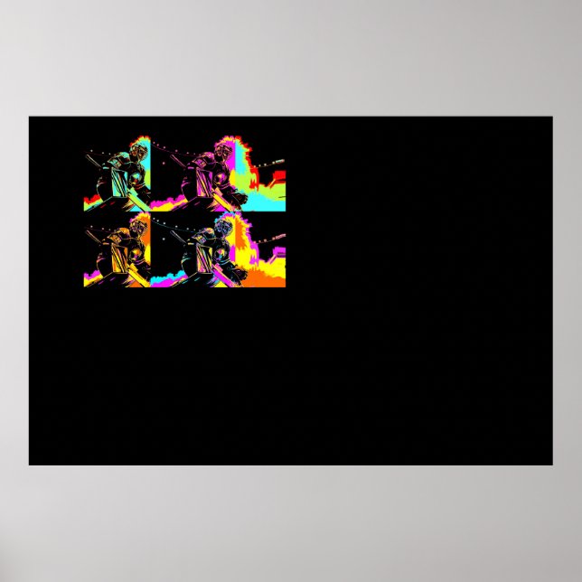 Focused and Ready - Ice Hockey Goalie Poster (Front)