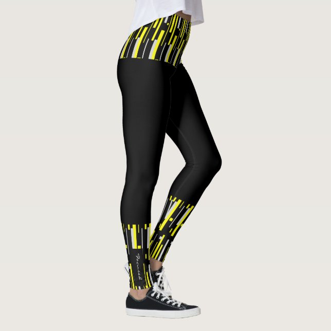 Focused Colourful Balls Abstract Leggings (Right)