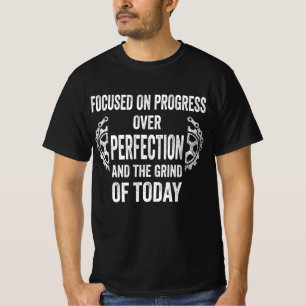Focused on Progress Fitness Motivation Gym Tee