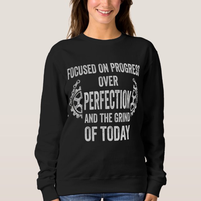Focused on Progress Fitness Motivation Gym Tee (Front)