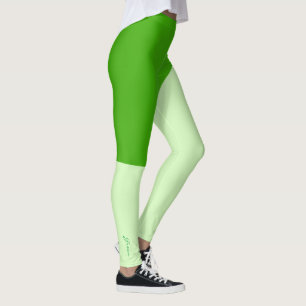 Focused Pastel Colours Happy Green Leggings