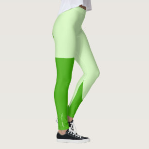 Focused Pastel Colours Turquoise Green Leggings