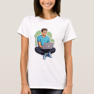 Focused Vibes – Laptop Mode On! T-Shirt