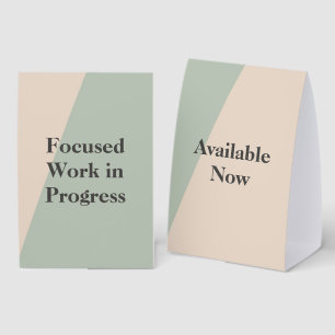 Focused Work Do Not Disturb Quiet Space Available