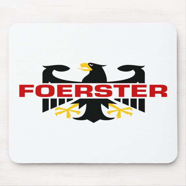 Foerster Surname Mouse Mat (Front)