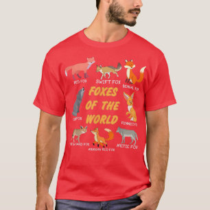 Foes Of The World Fo Types Fo Animal Education 176 T-Shirt