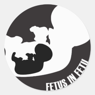Foetus Round Sticker