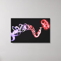 Foetus with an umbilical cord made of DNA strands