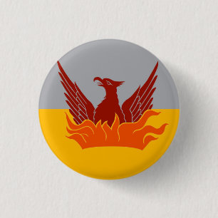 Fog and Gold City of San Francisco Flag 3 Cm Round Badge