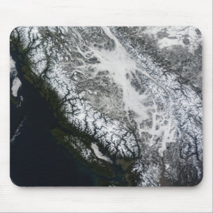 Fog and snow in British Columbia Mouse Mat