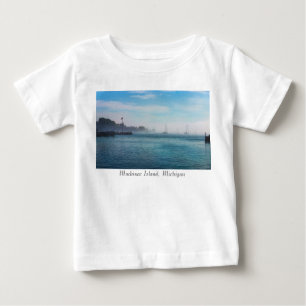 Fog At Mackinac Harbour Baby T-Shirt