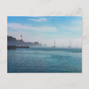 Fog At Mackinac Harbour Postcard