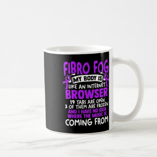 Fog - Fibro Survivor Fun Fibromyalgia Awareness  Coffee Mug (Right)