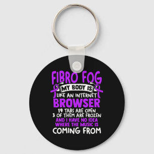 Fog - Fibro Survivor Fun Fibromyalgia Awareness Key Ring