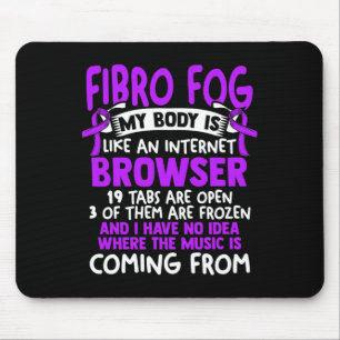 Fog - Fibro Survivor Fun Fibromyalgia Awareness Mouse Mat