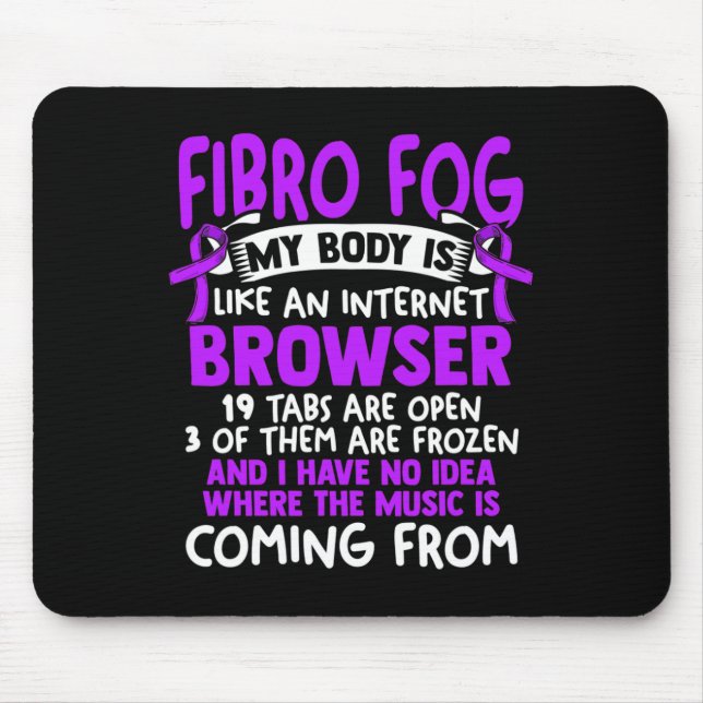 Fog - Fibro Survivor Fun Fibromyalgia Awareness  Mouse Mat (Front)