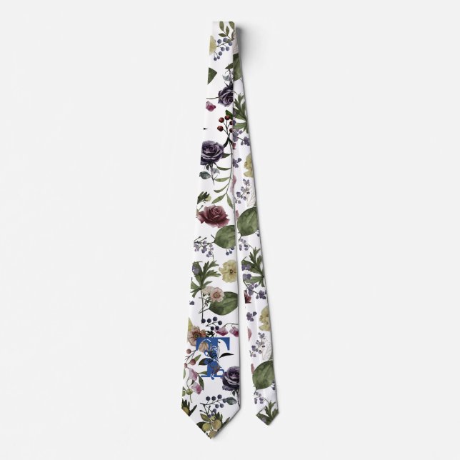fog filter  flowery background tie (Front)