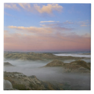 Fog from the Little Missouri River hangs in the Tile