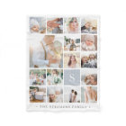 Fog Grey Monogram Photo Collage