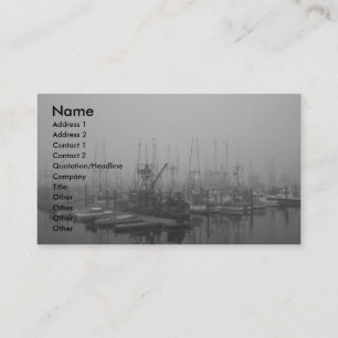 Fog In The Harbour Business Card