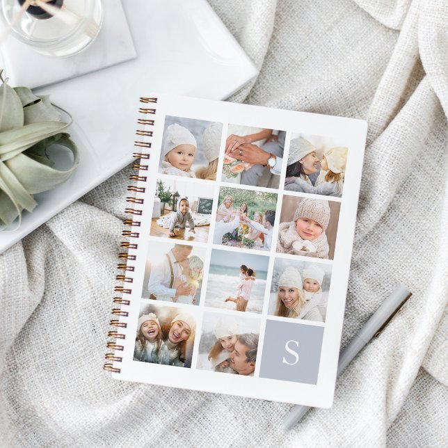 Fog Monogram Photo Collage Notebook (Creator Uploaded)