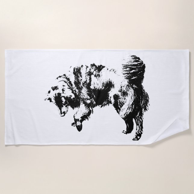 Fog-Morning Reverie Beach Towel (Front)