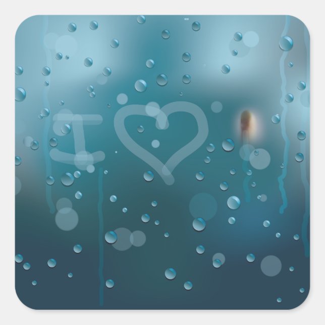 Fog of Love  Square Sticker (Front)