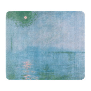 Fog on the Thames (by Claude Monet) Cutting Board