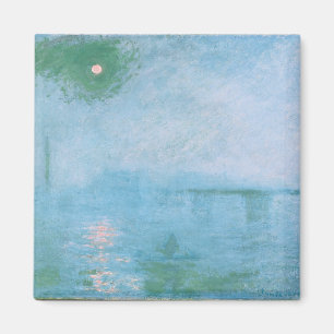 Fog on the Thames (by Claude Monet) Magnet
