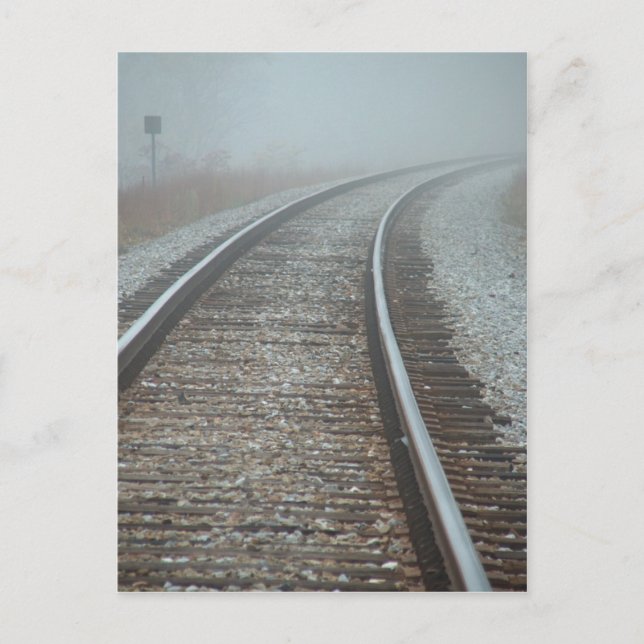 Fog On The Tracks postcard (Front)