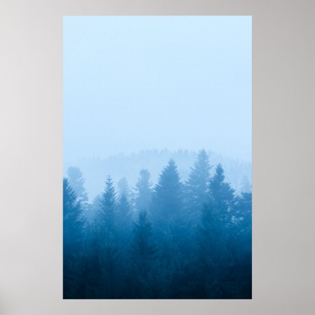 Fog over forest poster (Front)