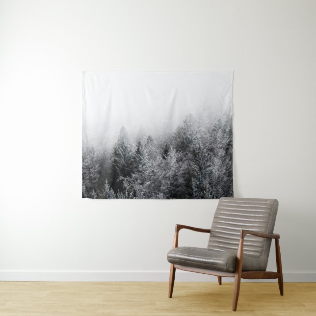 Fog over frozen forest tapestry (In Situ (Horizontal))