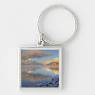 Fog rises from Lake McDonald on a very cold Key Ring